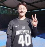 「【ロッテ】ドラ３の奥村頼人「両方が『国宝』になれるように」大ヒット映画から刺激　石垣元気との「青春編」始まる」の画像1