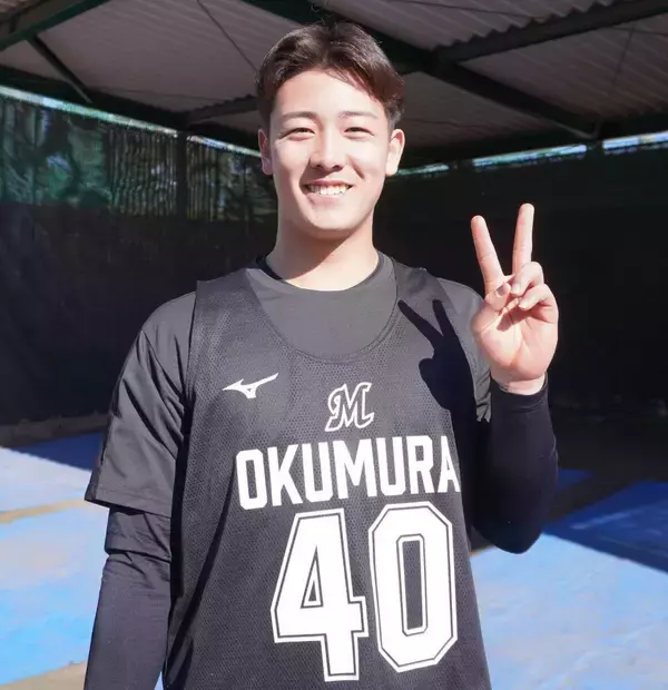 【ロッテ】ドラ３の奥村頼人「両方が『国宝』になれるように」大ヒット映画から刺激　石垣元気との「青春編」始まる