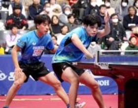【卓球全日本】篠塚大登、谷垣佑真組が４強入り　シングルス２位＆３位ペアはともに最終学年「絶対に優勝してやるという気持ちで」