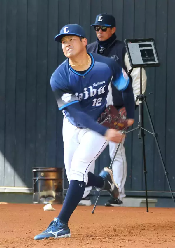 【西武】渡辺勇太朗がスイーパー改良中　初の２ケタ勝利へ「今日は合格点」ブルペンで５０球