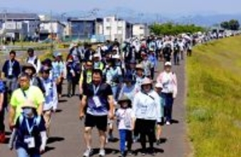 ６００人が復興の歩みに思いをはせ東北を歩いた「みちのく潮風トレイルウォークｉｎ名取」