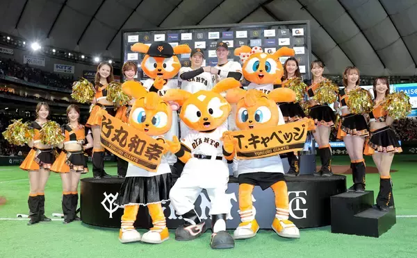 【巨人】先制ヘッスラ＆バルコニー弾のキャベッジ「またコンビで近々」開幕戦以来の竹丸とのお立ち台共演に胸アツ…ヒーローインタビュー