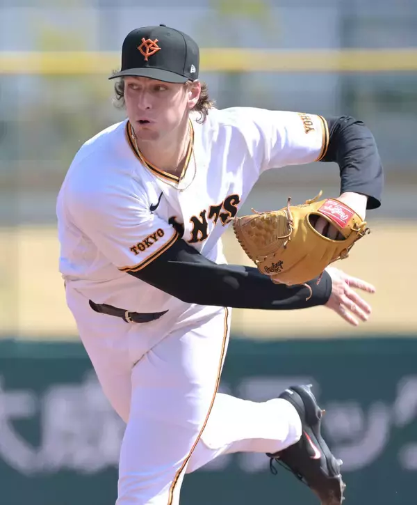 「【巨人】調整登板のウィットリーが２回０封の立ち上がり　開幕４戦目での先発が決定的…ファーム・リーグ西武戦」の画像