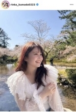 久間田琳加「兼六園桜きれいだった〜」ピンク髪で金沢に「映ってるもの全部が綺麗すぎる」の声