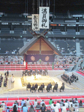 名古屋場所の土俵祭りで安全祈願　両横綱そろい踏みに追手風担当部長は「若手がどこまでやれるか。それを（両横綱が）どうはね返すのか」…１２日初日