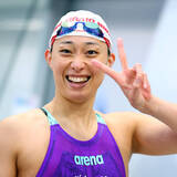 「【競泳】２年後のロス五輪は３７歳　ノンストップＶ９達成の鈴木聡美「コンスタントにマルチに頑張れたら」…日本選手権女子５０ｍ平泳ぎ決勝」の画像1