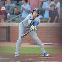 「５番ＤＨ」大谷翔平１打席目ＶＳセールにチャンスで空振り三振　１勝１敗の第３戦ブレーブス戦
