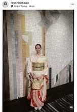 貴乃花氏の女優の娘「顔が小さくてお人形さん」「さすが」９頭身の抜群スタイル　和装姿が「凄く綺麗」白河れい
