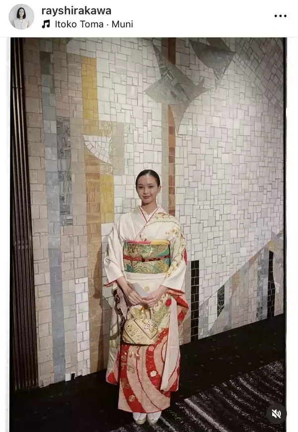 貴乃花氏の女優の娘「顔が小さくてお人形さん」「さすが」９頭身の抜群スタイル　和装姿が「凄く綺麗」白河れい