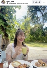 ２児の母・新井恵理那アナ、愛娘と幸せ「旅行」ショット「親子で同じコーデも素敵」「微笑ましい」