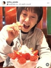 ９０年代の学園祭女王、５７歳誕生日を迎えた姿に仰天「いつまでも可愛いまま」「あきほさんきれい」２児の母・千堂あきほ