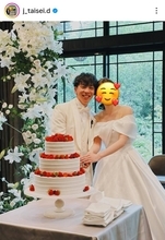 武豊騎手や戸崎圭太騎手も結婚式に参列！「奥様美しすぎる〜」「幸せそう」ＪＲＡ団野大成騎手が挙式ショット披露