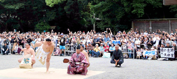 ２場所連続休場中の横綱・大の里が熱田神宮で奉納土俵入り　「綱の意地」のメッセージを目にし「力に変える」