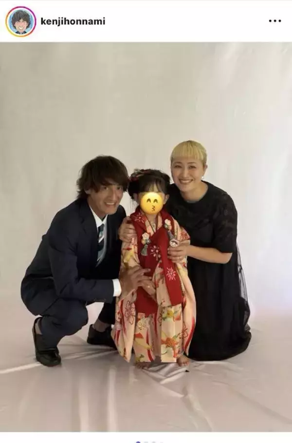 ６２歳・本並健治氏、娘の七五三をお祝い！妻・丸山桂里奈との親子３ショットを披露「いつのまにか大きく」「素敵」