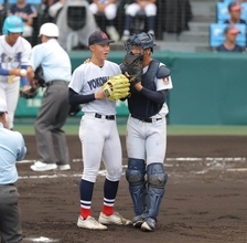 【甲子園】横浜が今夏７３イニング目で初めてリード許す　球場どよめく　０－０の４回、霞ケ浦に犠飛で先制される…エース織田翔希はリリーフ待機