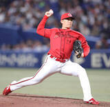 「【広島】今季ビジター初勝利　連敗４でストップ　ドラ２・斉藤汰直がオール直球の完璧火消し　栗林良吏が７回途中２失点で２勝目　小園海斗は２６打席ぶり安打」の画像1