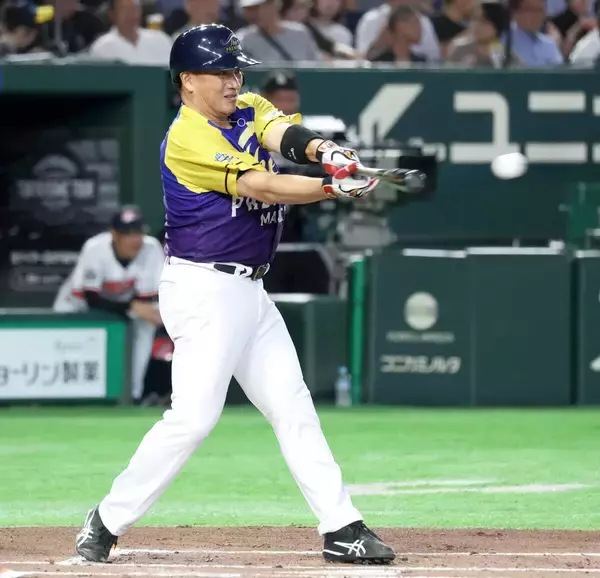 侍ジャパン井口監督　就任後“初打席”は３球三振も２打席目でタイムリー…ドリームマッチ２０２６