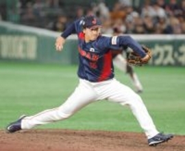 侍守護神候補の巨人・大勢「全力で腕振る」　中日右腕と「ダブルクローザー」期待