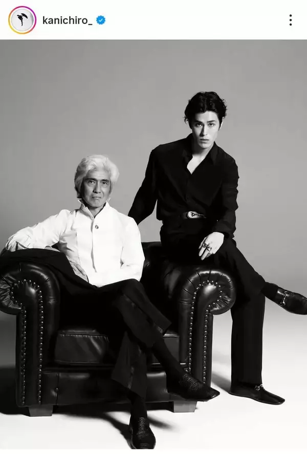 佐藤浩市の息子・寛一郎　イケメン親子ショットが素敵！「めちゃめちゃ素敵」目力そっくり…祖父も名優