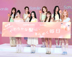 韓国の８人組「Ｈｅａｒｔｓ　２　Ｈｅａｒｔｓ」来日イベント　ジウが流暢な日本語であいさつ