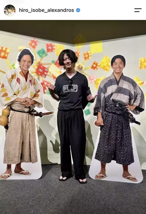 大河出演の人気バンドベーシストがドラマ館を訪問「元親さま！」「雰囲気違ってビックリ」「この方だったのか」...［Ａｌｅｘａｎｄｒｏｓ］磯部寛之