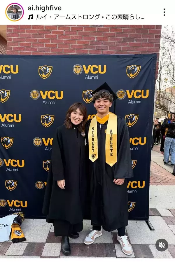 原田龍二の長男　米国の大学卒業「立派に」「輝いてます」タレントの母が卒業式出席「最初は寂しくて…」