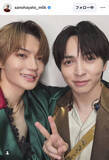 「Ｍ！ＬＫ・佐野勇斗、メンバーとの２ショットに「さのじんかっこいい」「ヤバいくらいかっこよすぎ　最高すぎです」」の画像1