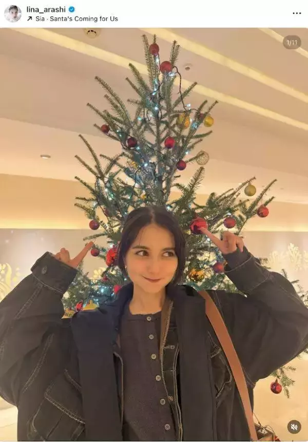 「かわいいがてんこ盛り」嵐莉菜が「クリスマス納め」美麗ショット大放出「可愛い過ぎるよぉ～」「益々可愛く」