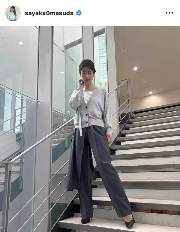 テレ朝・桝田沙也香アナ、スタイルの良さにファン驚き「完全にモデルさんです」「カッコイイですね」などの声