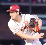 「【楽天】 実戦復帰の前田健太が２軍戦で５回２安打無失点　１軍復帰へ万全アピール　７日に右ふくらはぎを痛めて緊急降板も不安払拭」の画像1