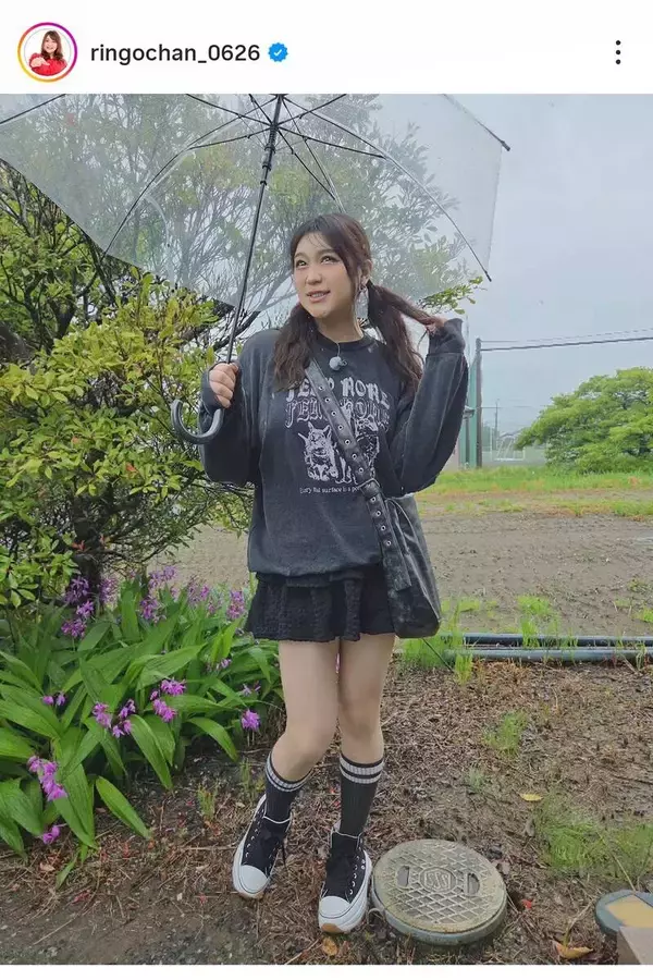 ダイエットで“爆痩せ”のりんごちゃん　全身ショット衝撃「可愛い」「痩せたね～」「スリム」と話題