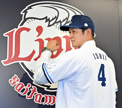 【西武】ベルーナＤで今季打率３割８分７厘の石井一成が入団　西口監督「伸び盛りかもしれない」と期待