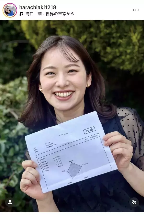 「ＴＨＥ　ＴＩＭＥ，」取材中に骨折した女性アナ「合格しました」笑顔の報告に「素晴らしい」原千晶アナに称賛