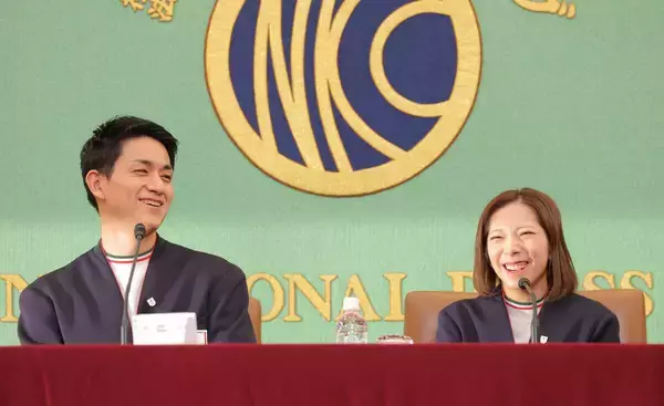 「りくりゅう」木原龍一「自分たちが次の世代の指導者に」三浦璃来「そばでずっと支えられたらな」…大越健介氏の「将来の夢」問いかけに笑顔