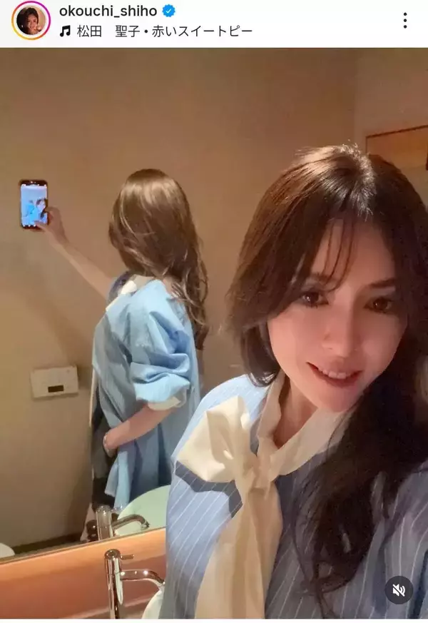 ５４歳美魔女モデル　絶対領域あらわな姿「めちゃくちゃ可愛い」大河内志保…元夫はプロ野球監督