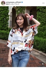 夫は元サッカー日本代表　真野恵里菜の“ディズニーコーデ”に「何万回でも見たい」「最強」「可愛すぎる」「モデルさん」