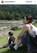 村重杏奈「自然豊かでサイコー」家族で岐阜旅行！１８歳差弟との姿に「しょまたんが赤ん坊から少年に」「肌キレイ」「トップスのデザイン可愛い」