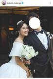 「日テレアナ「今年、結婚式をあげました」ウェディング姿「めちゃくちゃキレイ」新婚・忽滑谷こころアナが報告」の画像1