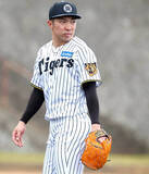 「【阪神】アキレス腱断裂の石井大智、松葉づえ姿でリハビリ開始「（断裂の瞬間は）バァン！って音がした」「誰かに与えられた試練でもない」」の画像1