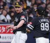 「【ソフトバンク】先発ローテの柱が期待されるスチュワートが５回を２安打無失点の好投「満足のいく内容だった」」の画像1