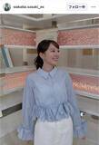 「テレ朝・佐々木若葉アナ、リボン尽くしのコーデ披露！「さわやか若葉さん、最高です」」の画像1