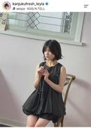 小学生で芸人デビュー→美女に変ぼう！「スリムになってる！？」「やせた？」太ももチラリ「いつの間に大人らしく！」池田レイラに反響