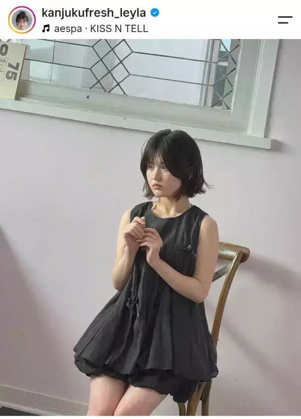 小学生で芸人デビュー→美女に変ぼう！「スリムになってる！？」「やせた？」太ももチラリ「いつの間に大人らしく！」池田レイラに反響