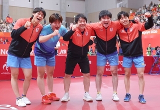 【卓球】男子ダブルス、松島＆戸上、張本＆篠塚組が１６強入り　６０年ぶり団体金メダル快挙から一夜明け…アジア大会