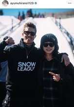 「もう試合出場、すごい」骨折→五輪出場の平野歩夢、レジェンドとの２ショットで元気な姿「最高な写真」