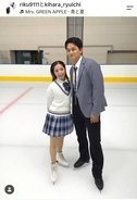 りくりゅうの「制服コスプレ」にファン大興奮！「青春カップル」「龍一くんの制服、キュン」「幸せそう」