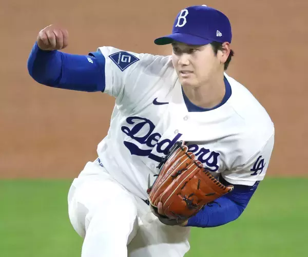 大谷翔平、５年ぶり投手一刀流で圧巻の６回１失点１０奪三振　打席に立たず交代→４８試合出塁記録は継続…野球規則に明記