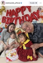 「もう２年経つなんて！」３１歳差婚の西野未姫、長女の誕生日会家族ショットに「成長はやーい」「キラキラ笑顔」