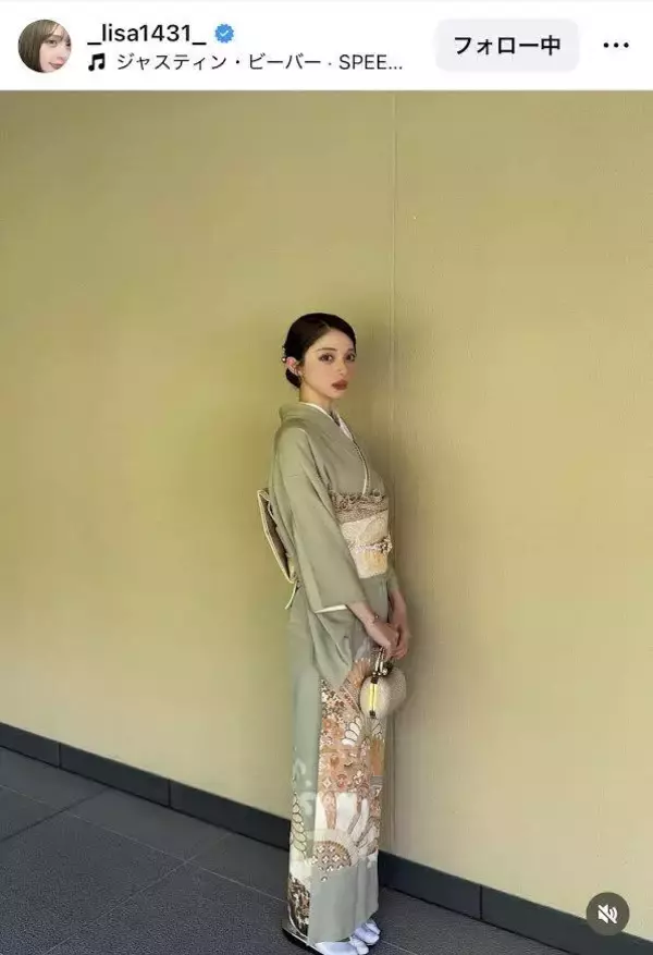 ＷＢＣ戦士の美人妻が着物姿を披露！「ぶち可愛い」「横顔も綺麗すぎる」渡辺リサをファンが絶賛