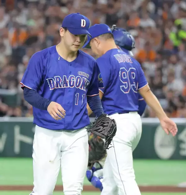【中日】今季最悪１４失点で６年連続Ｂクラスが確定…２か月ぶり１軍登板のドラ１・中西聖輝は４回途中５失点　継投誤算で大敗